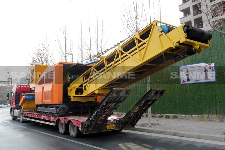 顛覆傳統(tǒng)裝車方式，山美履帶式取料機(jī)助您實(shí)現(xiàn)降本增效、節(jié)能減排！