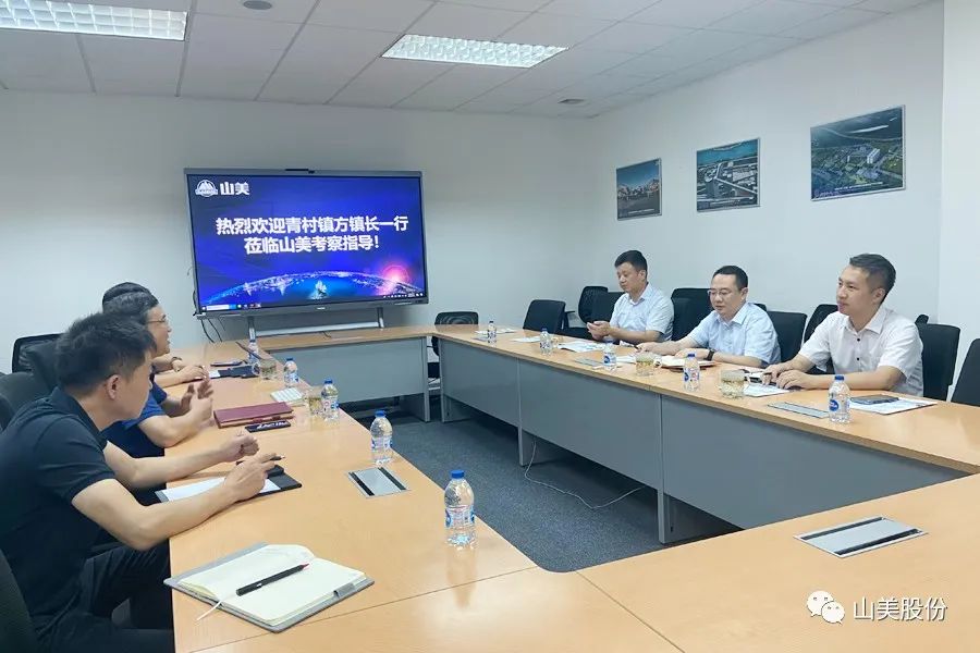 上海市奉賢區(qū)青村鎮(zhèn)黨委副書記、鎮(zhèn)長方偉一行蒞臨上海山美股份考察調研